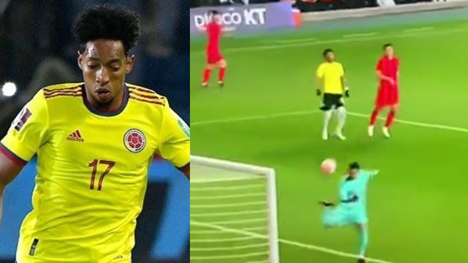 Error de Johan Mojica y gol de Son Heung-Min