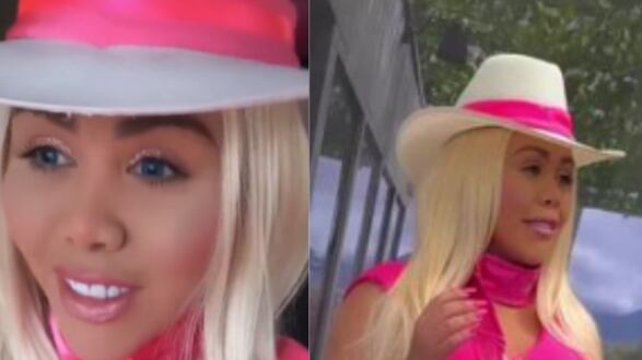 “Es la Barbie de las alcaldías en diciembre”, Yina Calderón recibe críticas por su disfraz en el estreno de la cinta