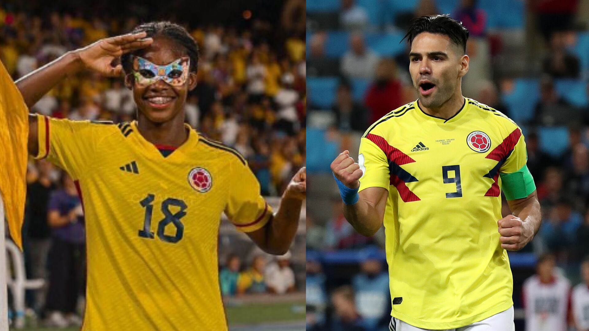 Falcao y Linda Caicedo