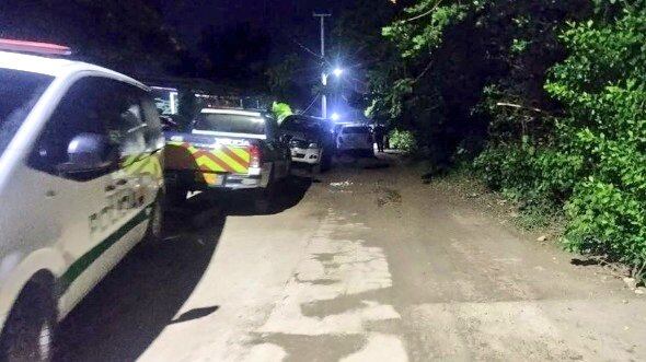 Foto escena del crimen de la masacre en fiesta electrónica en Puerto Colombia.