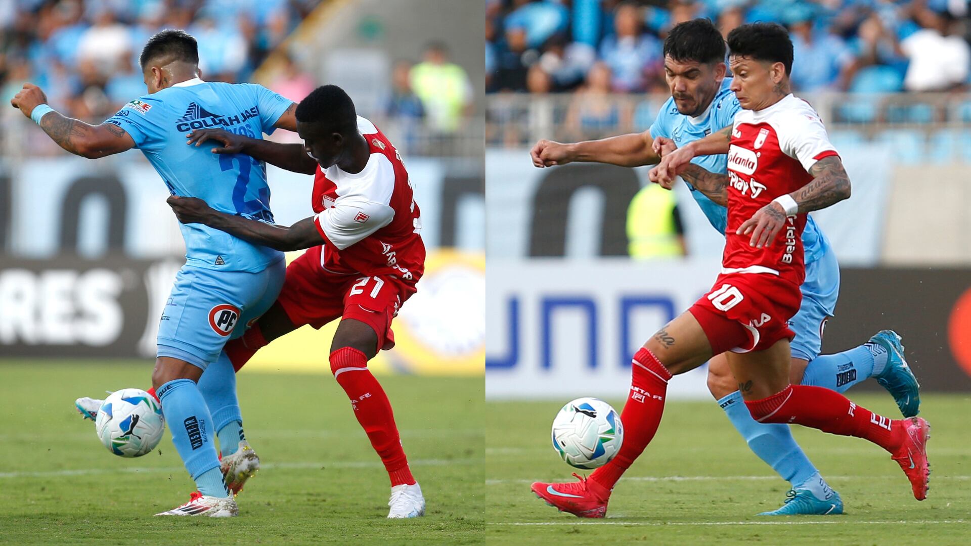 Santa Fe y Deportes Iquique - Fotos: Redes sociales de la Copa Libertadores