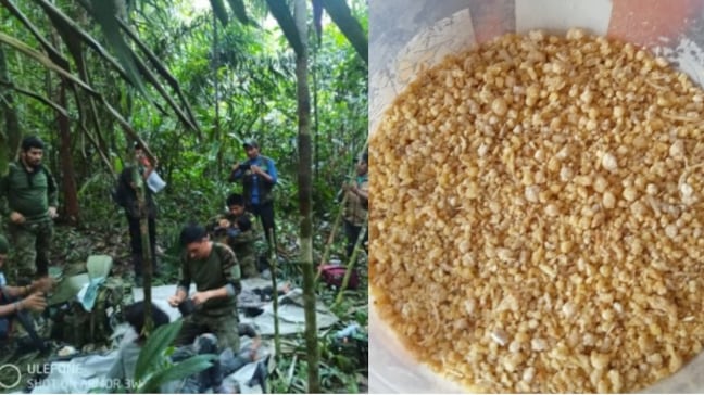 Niños rescatados en la selva y la harina de fariña o mañoco.