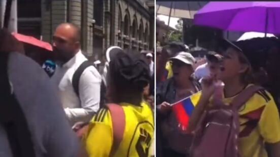 Manifestantes agredieron a periodista en Medellín