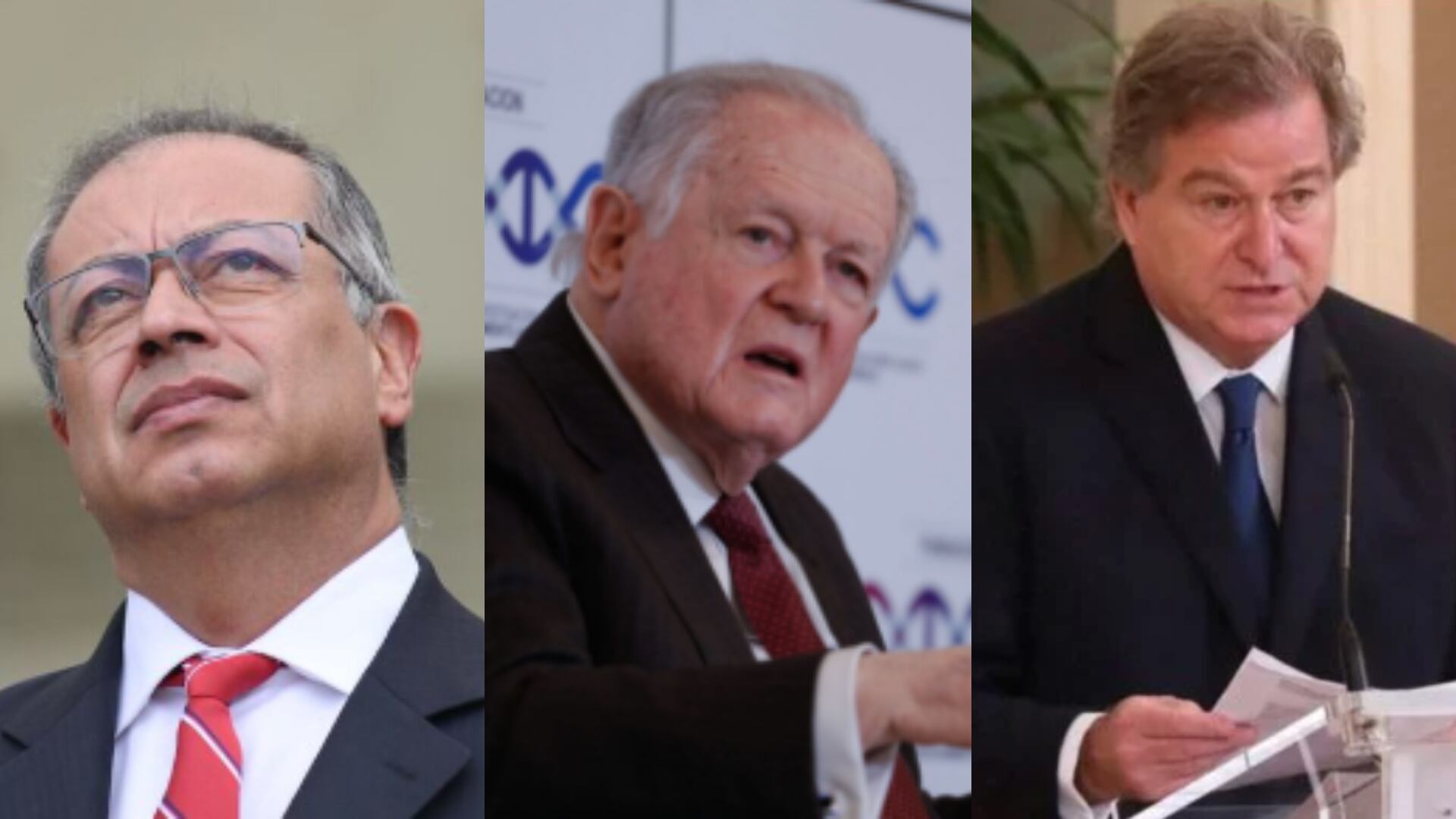 Gustavo Petro, Sarmiento Angulo y Jaime Gilinski