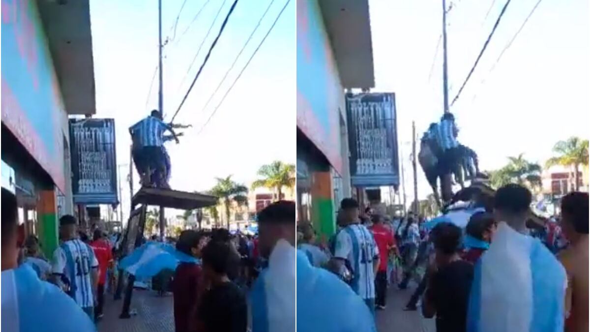 Varios hinchas argentinos sufrieron lamentables accidentes en los festejos
