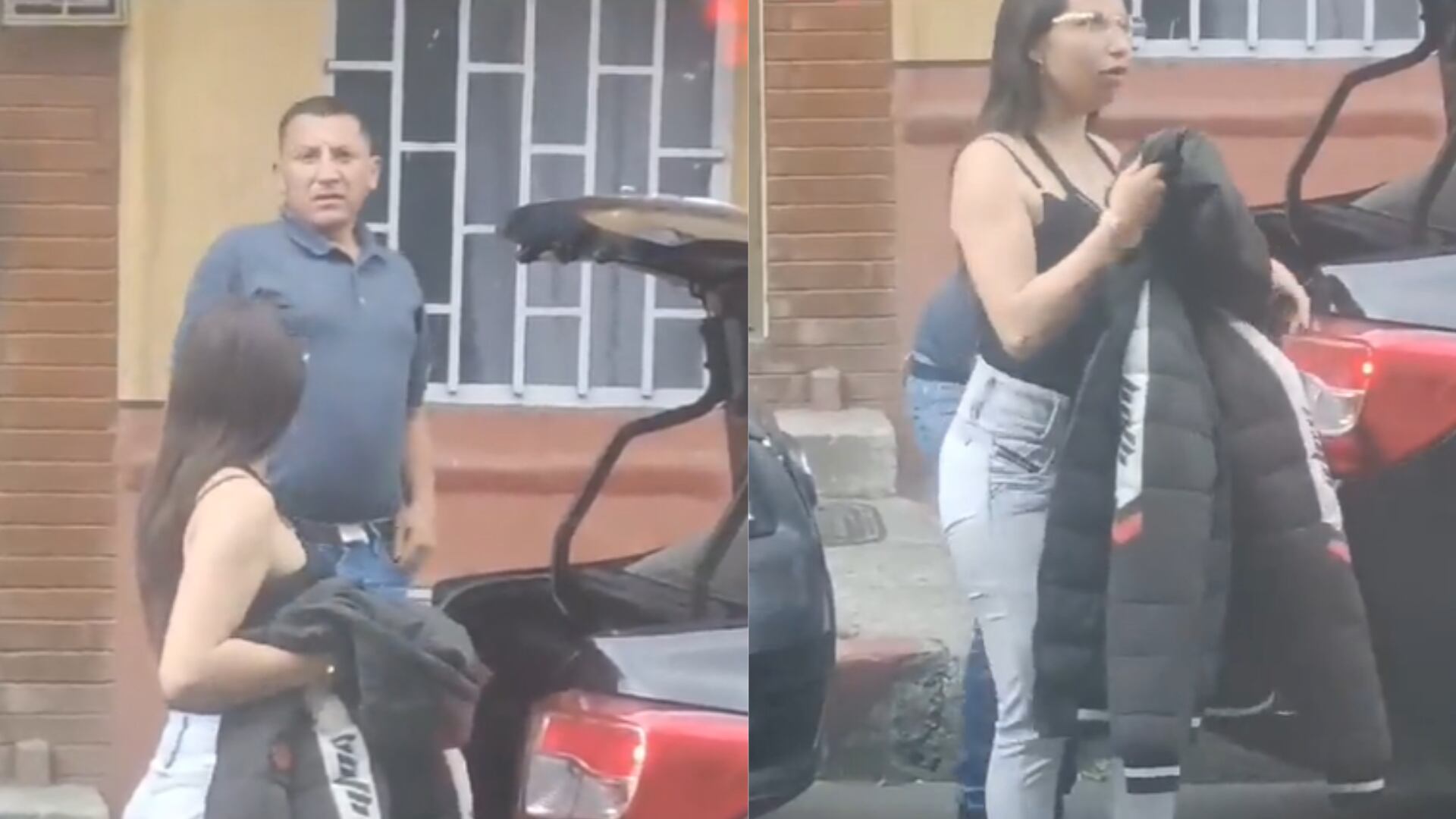 Tenga presente estos rostros: graban in fraganti a dos ladrones en Bogotá que 'deshuesan' carros