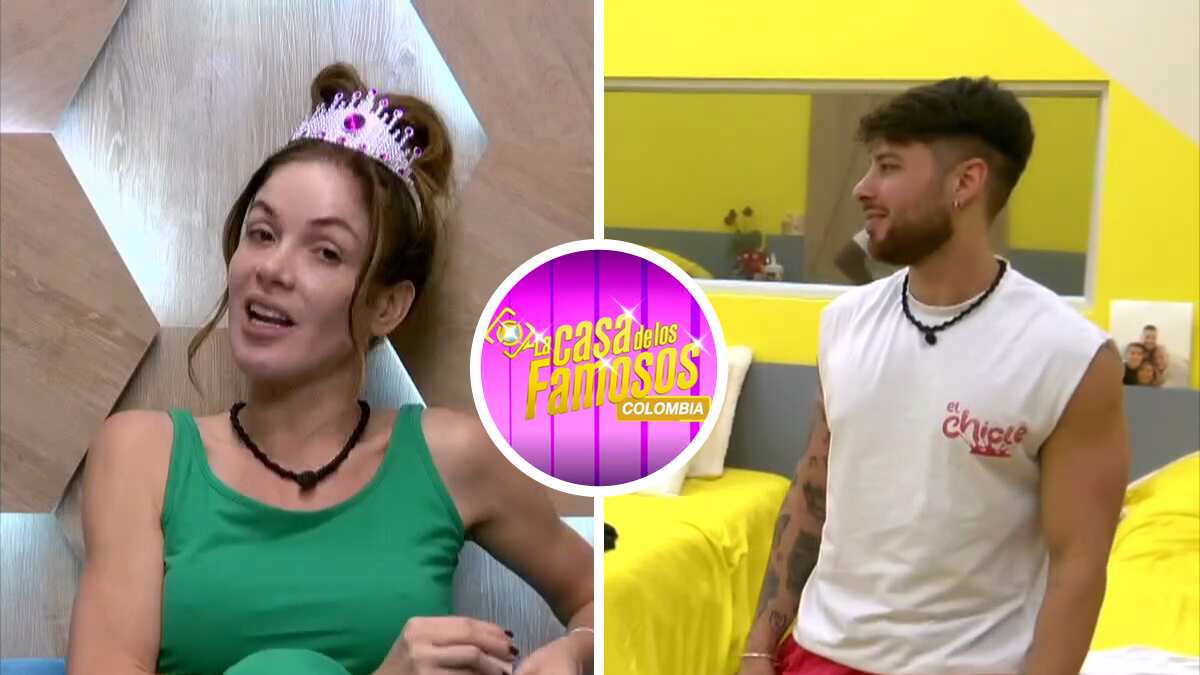Nataly Umaña y Miguel Melfi en 'La Casa de los Famosos' Colombia