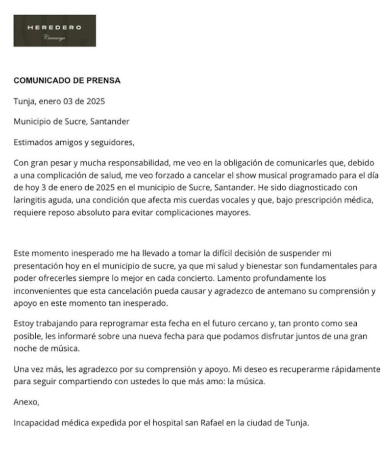 Heredero de ‘Coqueta’ preocupó a sus seguidores con delicado reporte sobre su estado de salud