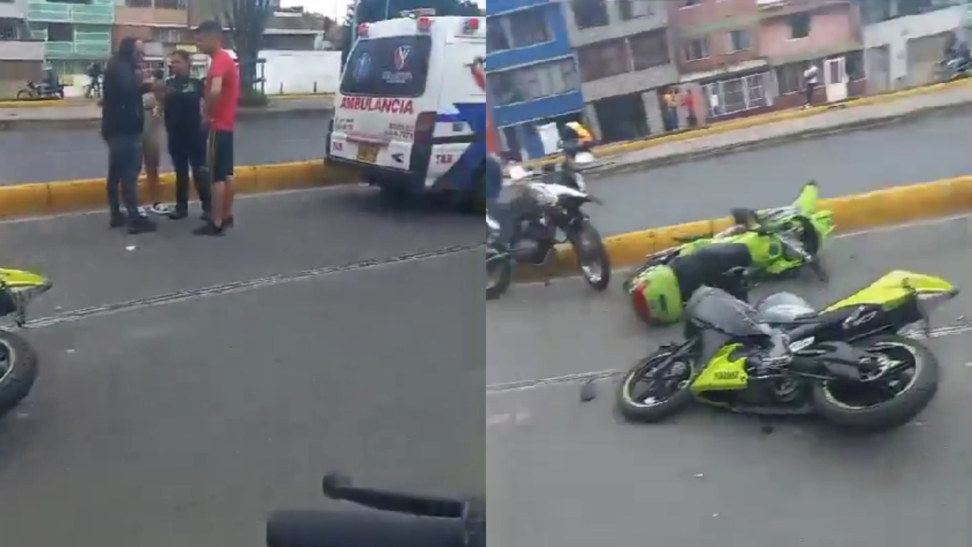 Accidente de motos en Bogotá