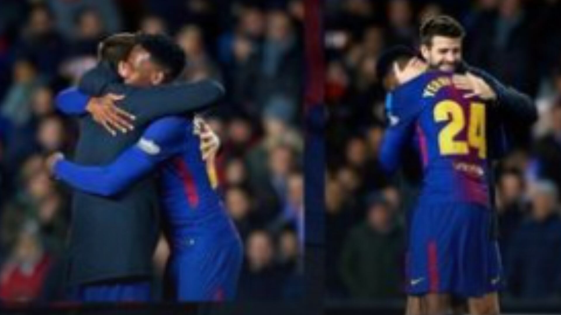 Yerry Mina y Piqué