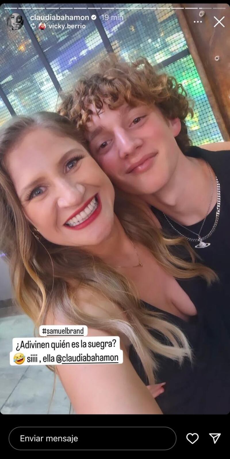 Redes sociales Claudia Bahamon