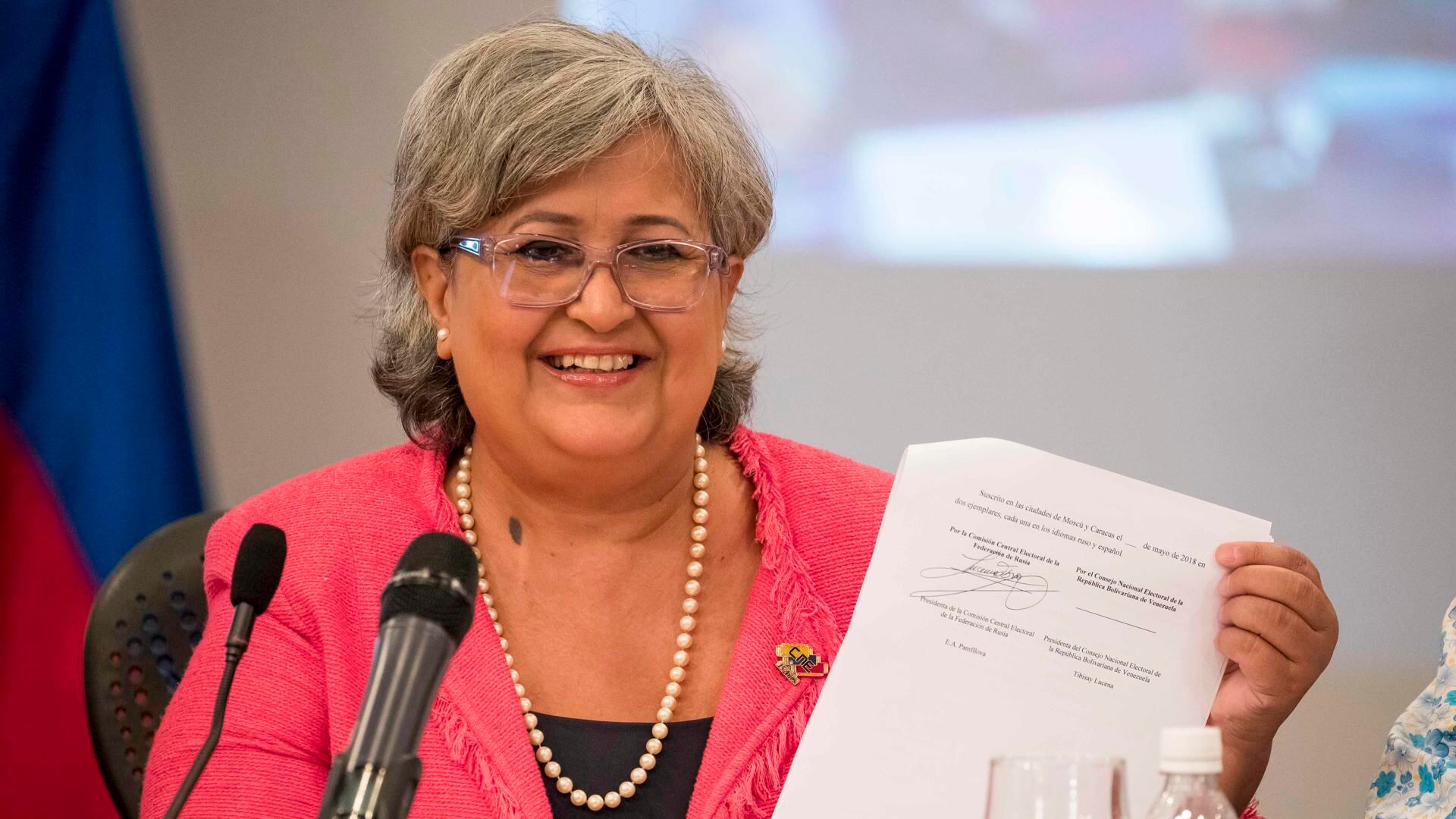 Tibisay Lucena, ministra de Venezuela