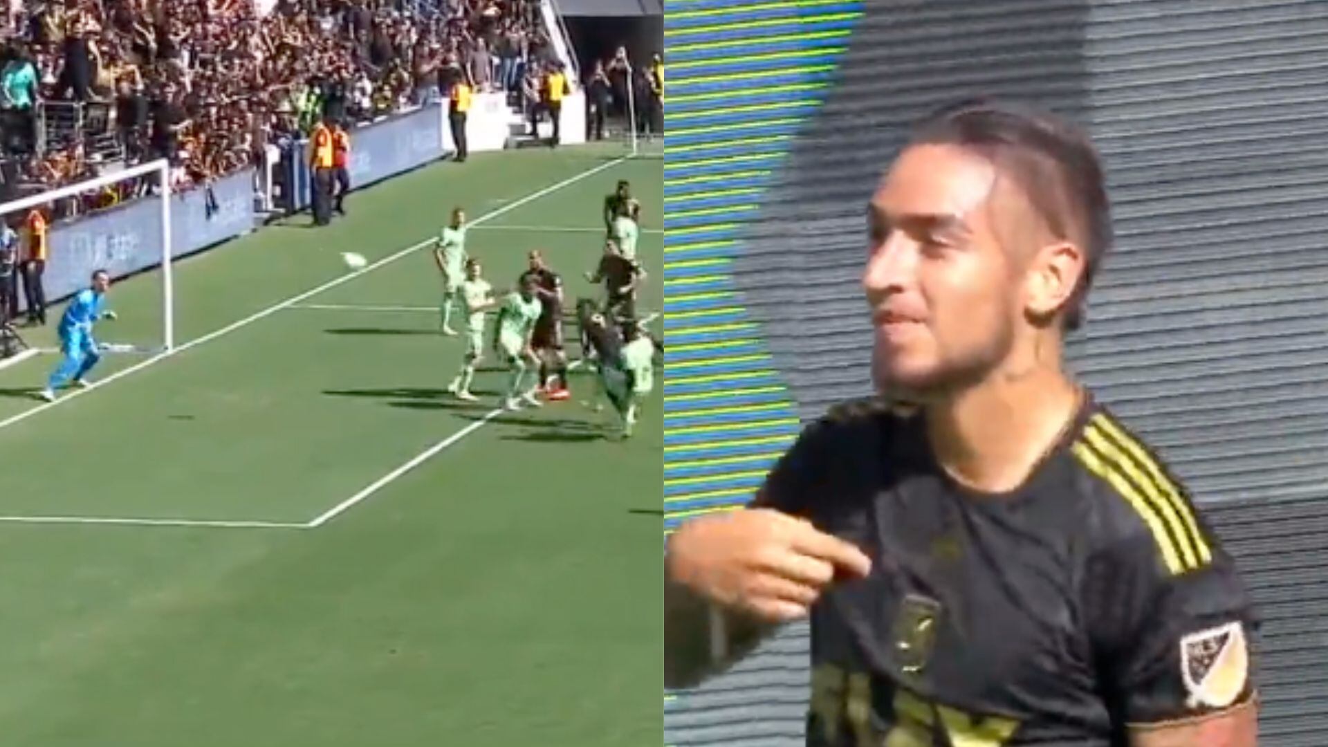 El 'Chicho' Arango marcó un golazo de cabeza ante el Austin FC.