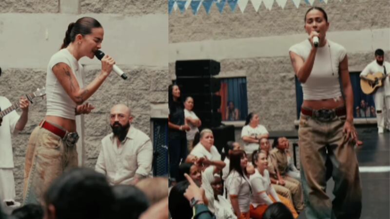 Karol G y Greeicy sorprendieron a reclusas de cárcel en Medellín