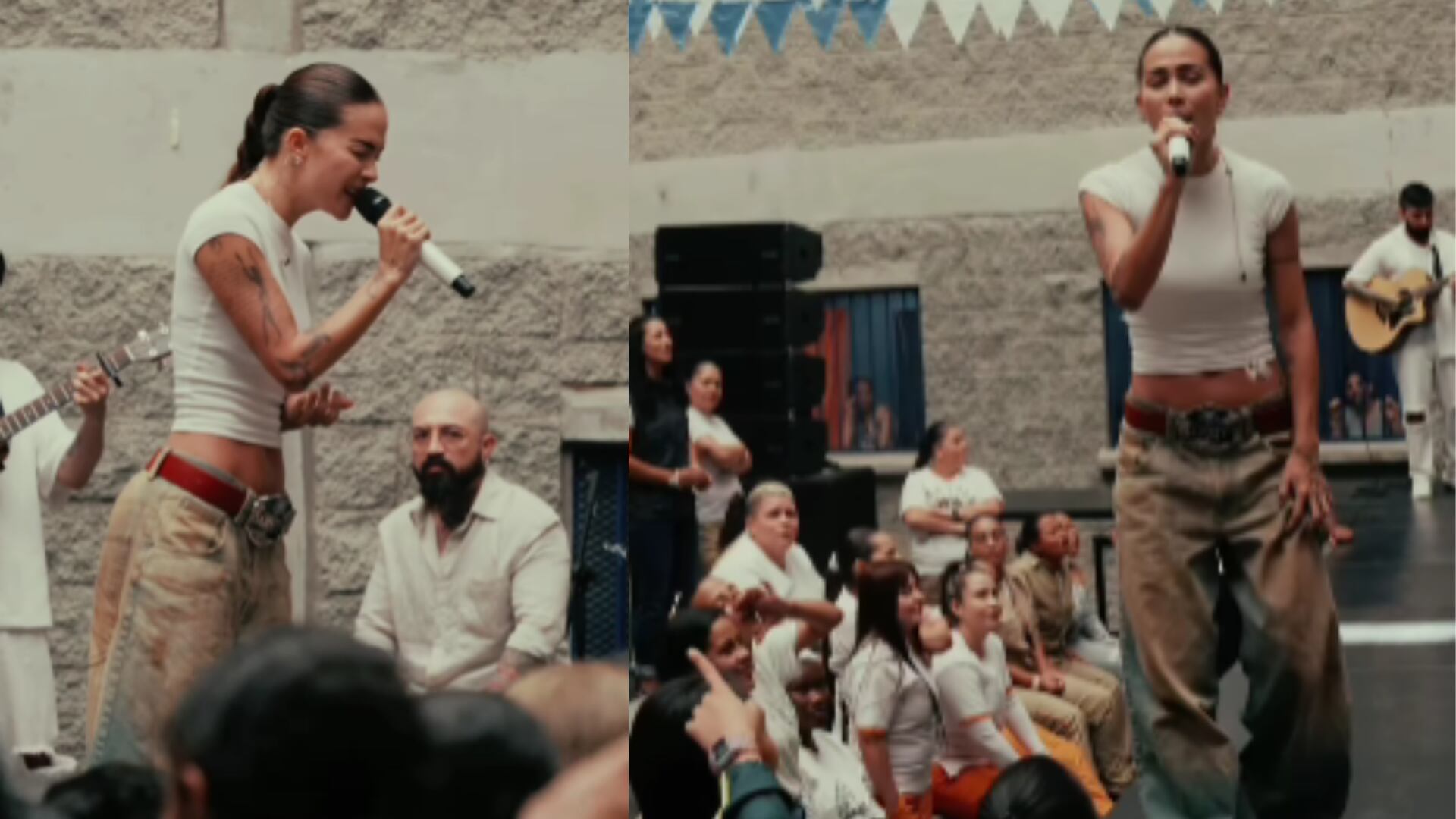 Karol G y Greeicy sorprendieron a reclusas de cárcel en Medellín