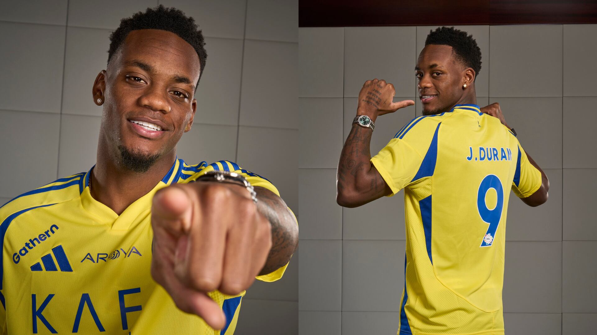 Jhon Durán - Fotos: Redes sociales del Al Nassr