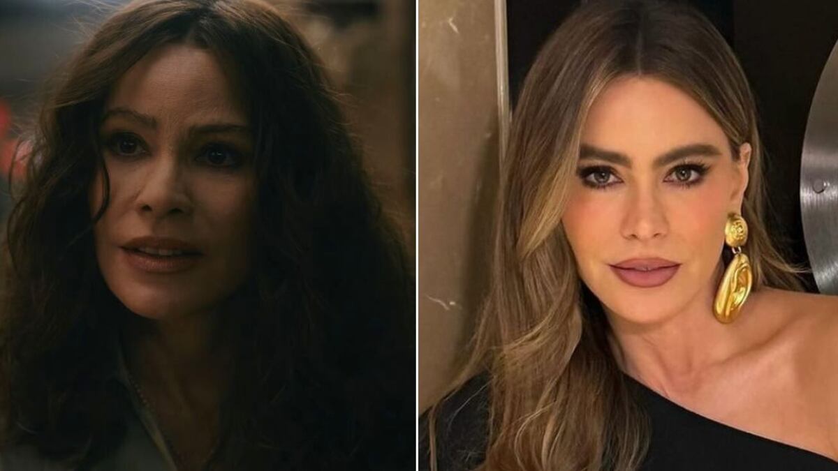 Sofía Vergara en 'Griselda' y en la vida real
