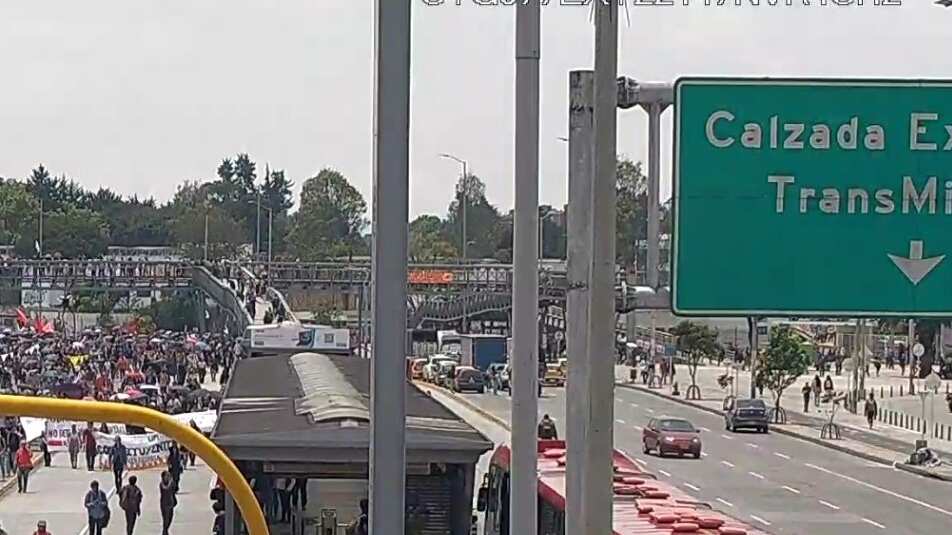 Las manifestaciones han generado múltiples afectaciones en el tráfico de la capital.
