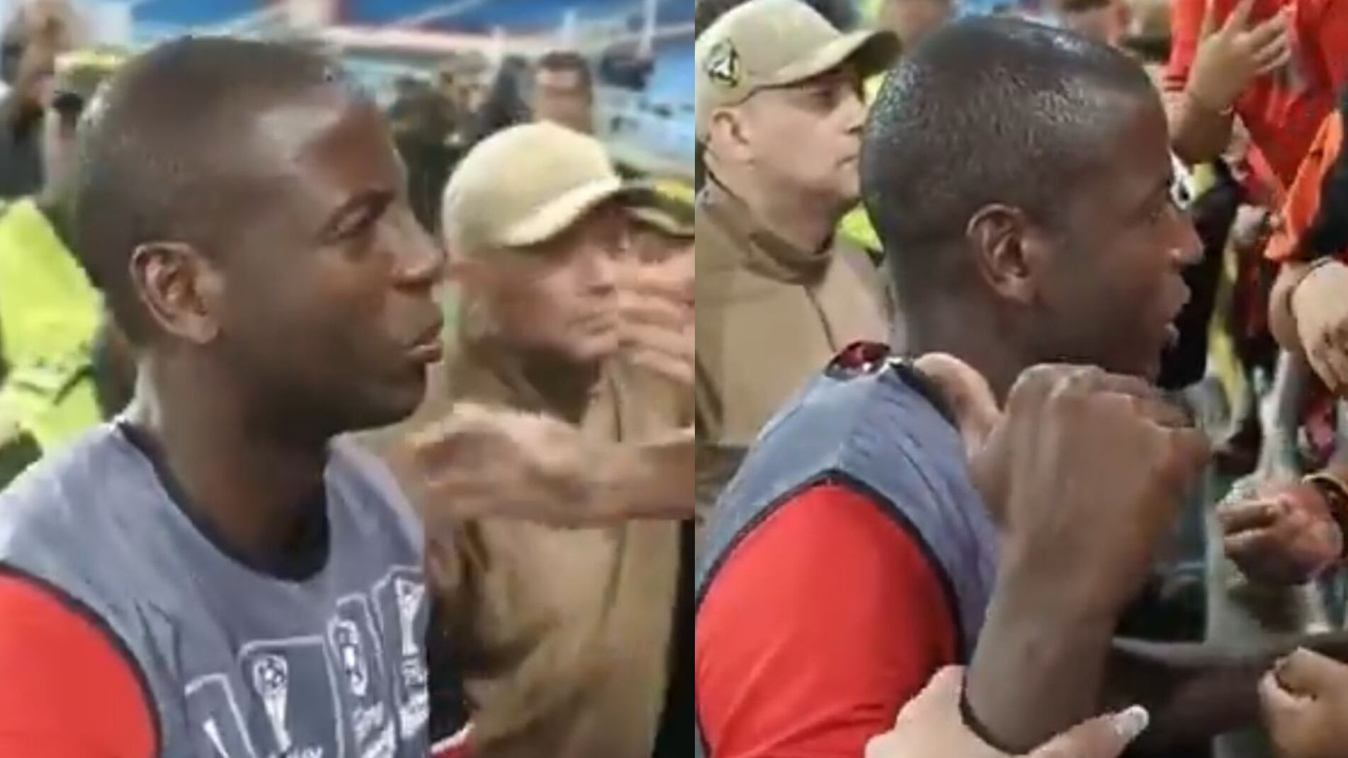 Adrian Ramos y la hinchada de América