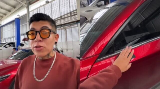 Desvalijaron el carro a famoso influencer en Bogotá.