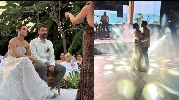 Foto la excampeona de patinaje Cecilia Baena celebró su boda con champeta y “hora loca”.