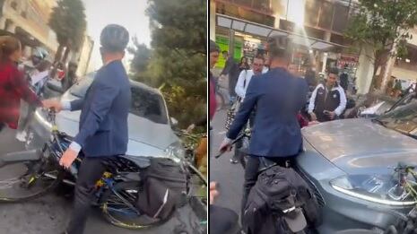 Conductor arrastró a ciclista en plena vía de Bogotá y debe enfrentar cargos por tentativa de homicidio.