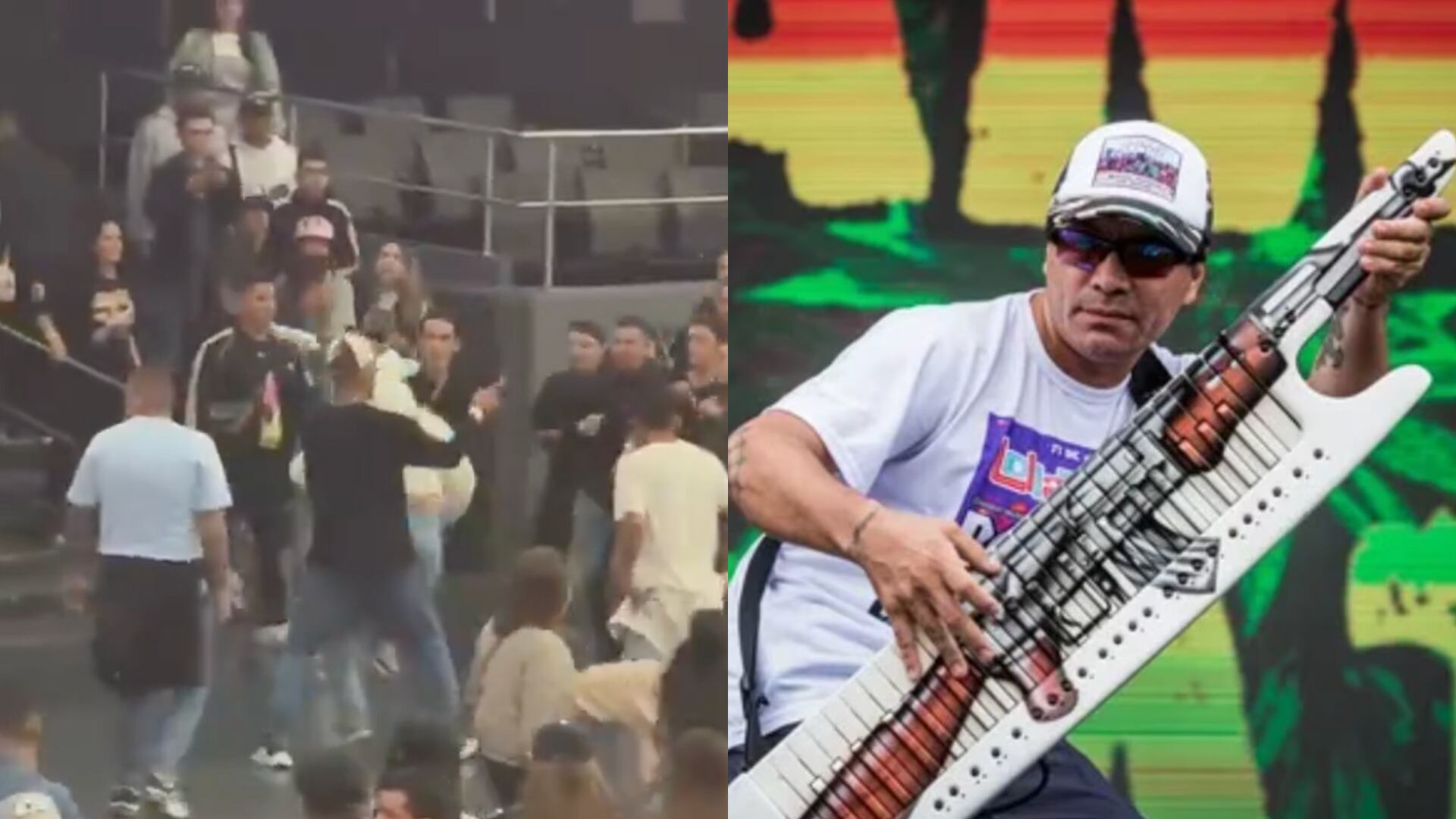 Así fue el momento en el que se desataron peleas previas al concierto de Damas Gratis en el Movistar Arena
