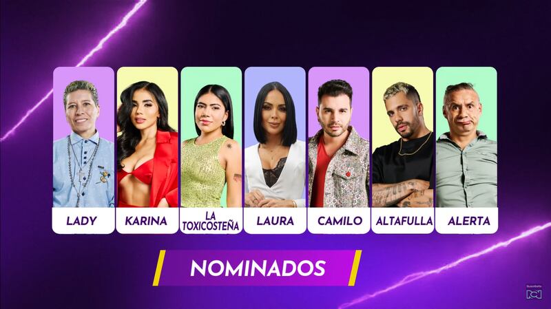Nominados de 'La casa de los famosos Colombia'