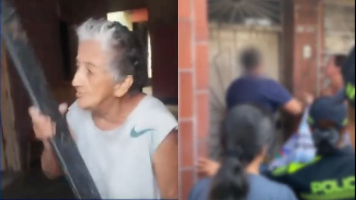 Autoridades intentaron desalojar por séptima vez a abuelita en Cali.