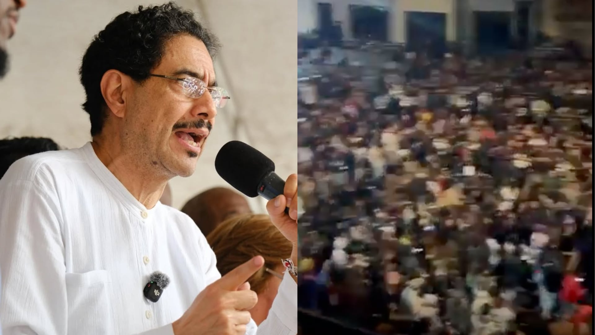 Iván Cepeda y protestas de sus votantes