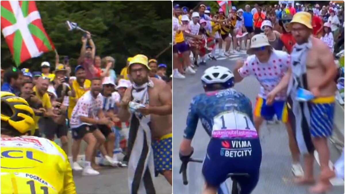Pogacar y Vingegaard fueron víctimas de un imbécil absoluto en la etapa del Tour de Francia
