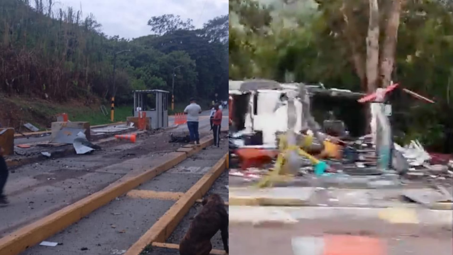 Motobomba destruyó peaje El Mango en Cauca este 31 de octubre y obligó a cerrar la vía Panamericana Motobomba destruyó peaje El Mango en Cauca este 31 de octubre y obligó a cerrar la vía Panamericana