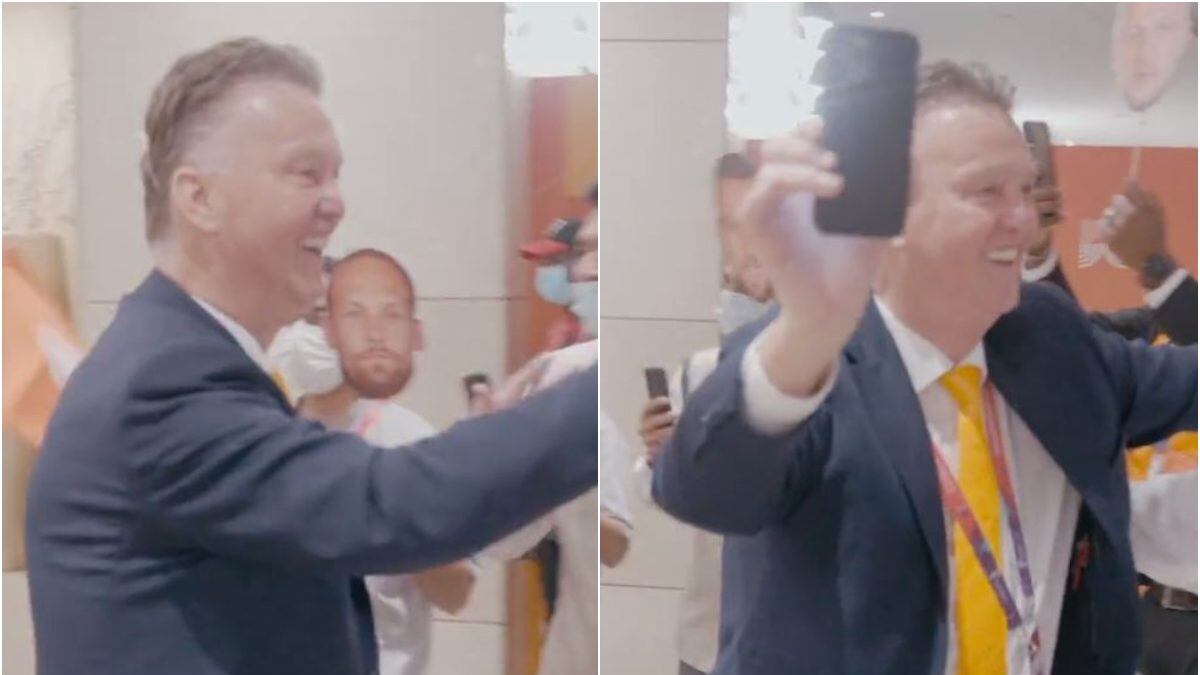 Van Gaal deslumbró a todos echando paso con icónica canción de Shakira