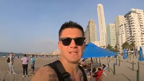 Youtuber Zazza el italiano mostró cómo estafan en Cartagena.