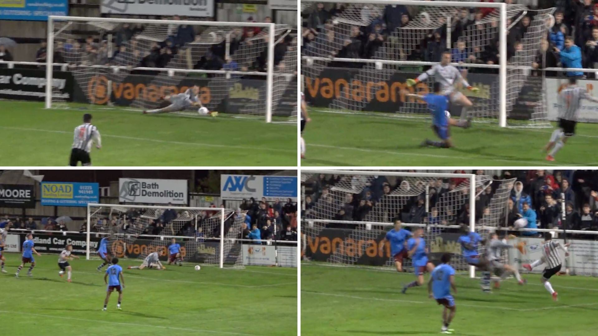 En Inglaterra se dio la que puede ser la atajada del año.