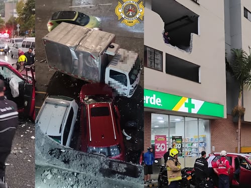 Video captó caída de un carro desde el tercer piso de un edificio en Manizales: esto se sabe de la conductora
