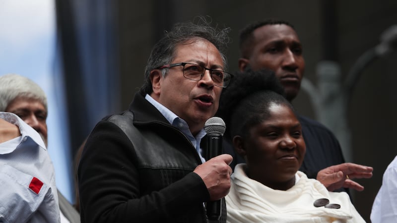 En fotos: marchas en apoyo a las reformas de Petro en las calles de Bogotá