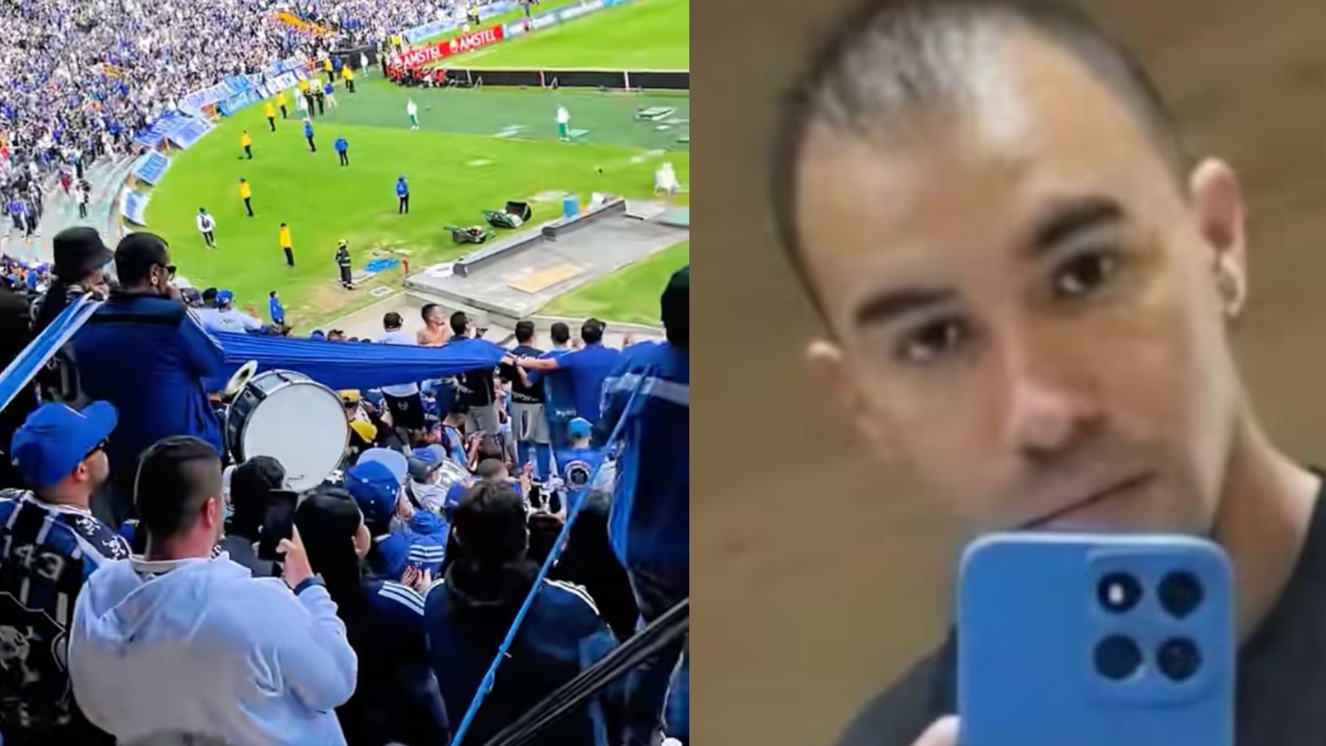 Barra de Millonarios le hizo homenaje al profeso Kevin Santiago Ángel