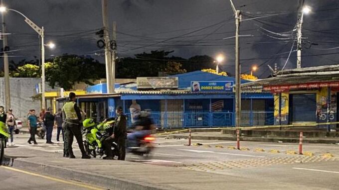 Lugar de los hechos de la masacre en el barrio Las Flores en Barranquilla.
