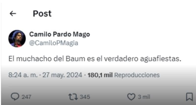 Repudio contra humorista de ‘FuckNews’ por mal chiste sobre muerte de joven en el Baum Festival en Corferias.