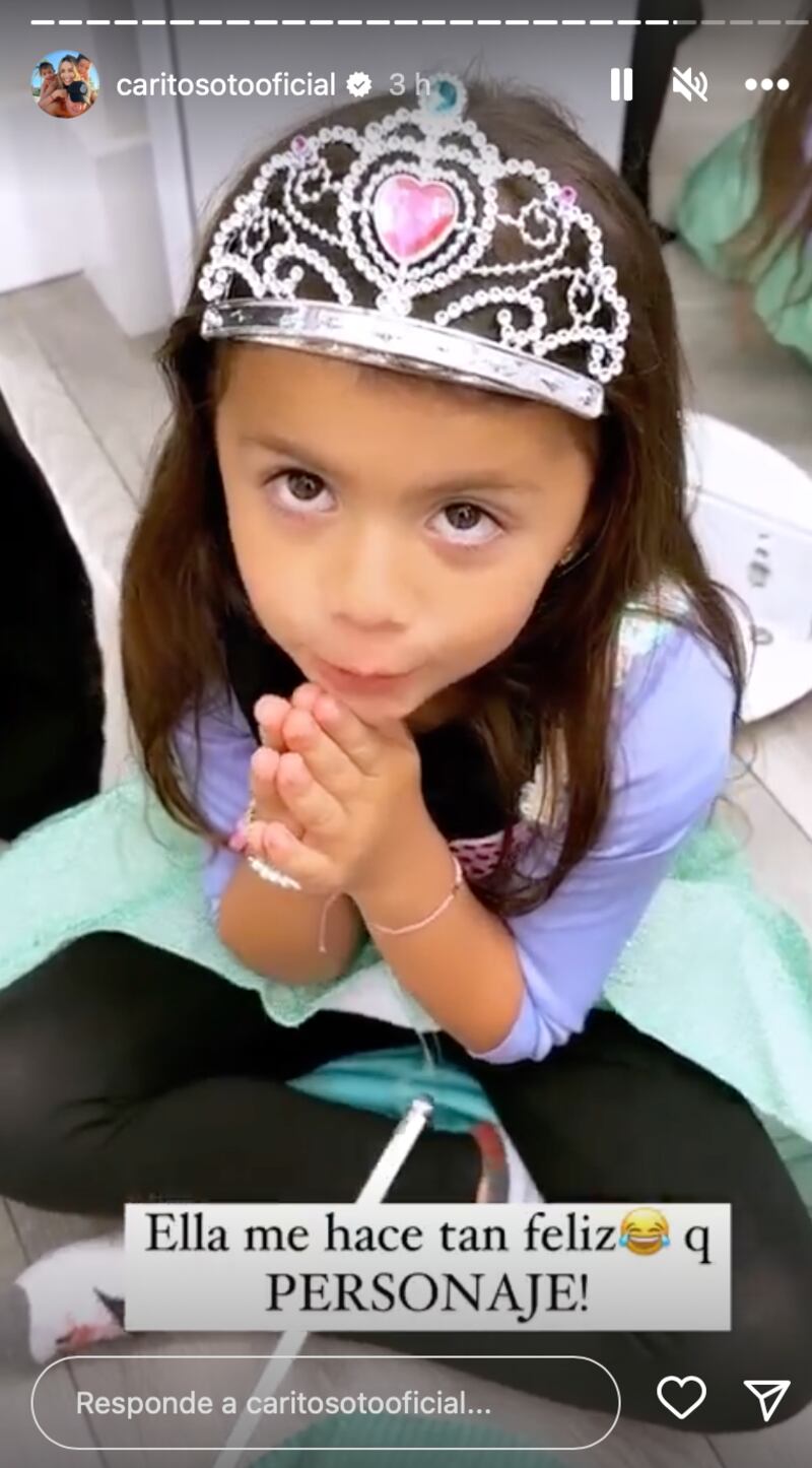 carolina soto hija pantallazo de instagram