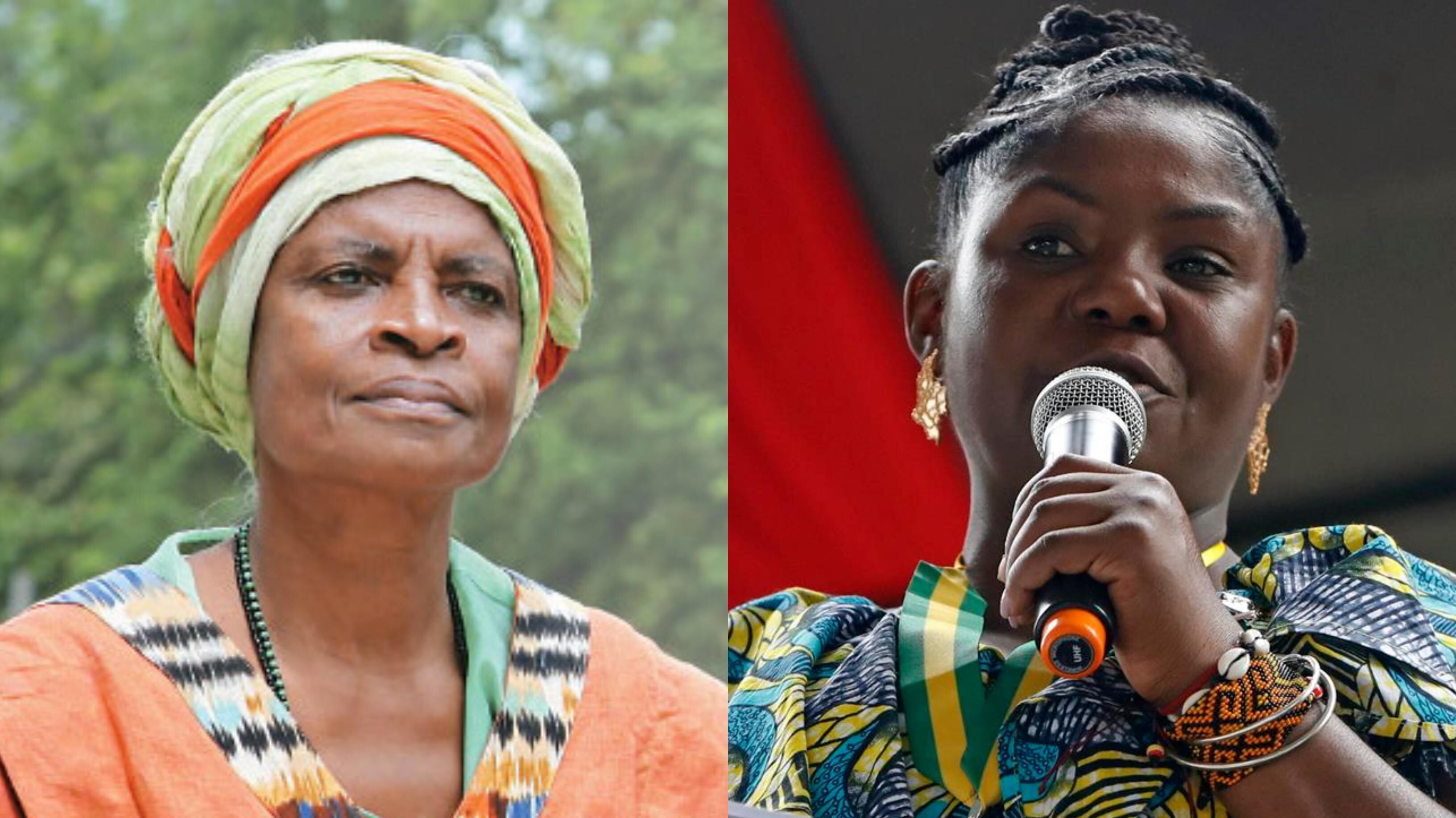 Rosa Emilia Solís y Francia Márquez