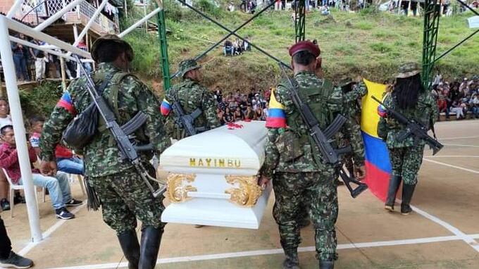 Honores a excabecilla de las disidencias de las Farc.