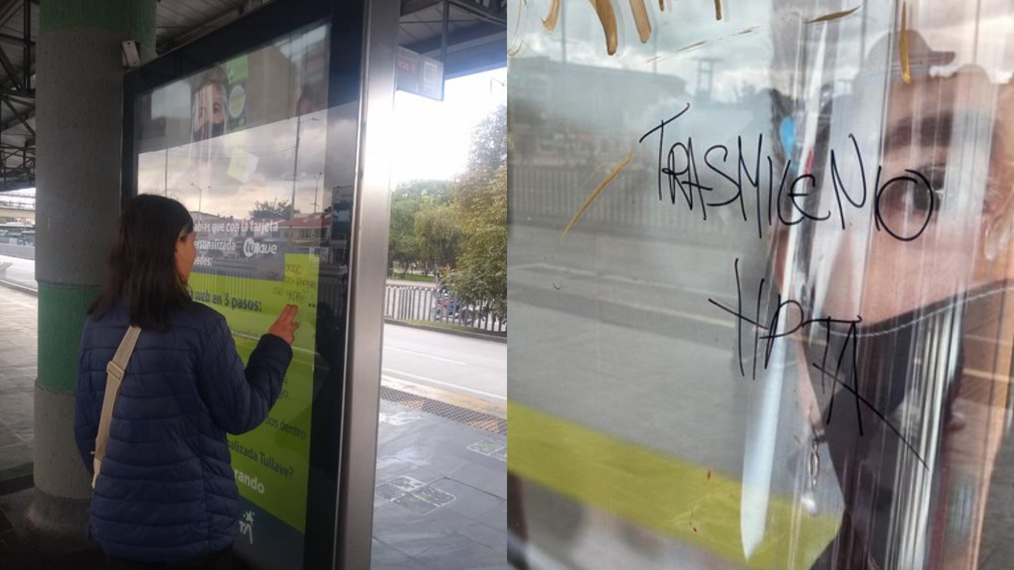 Pusieron multa a una menor de edad por mensaje en TransMilenio.