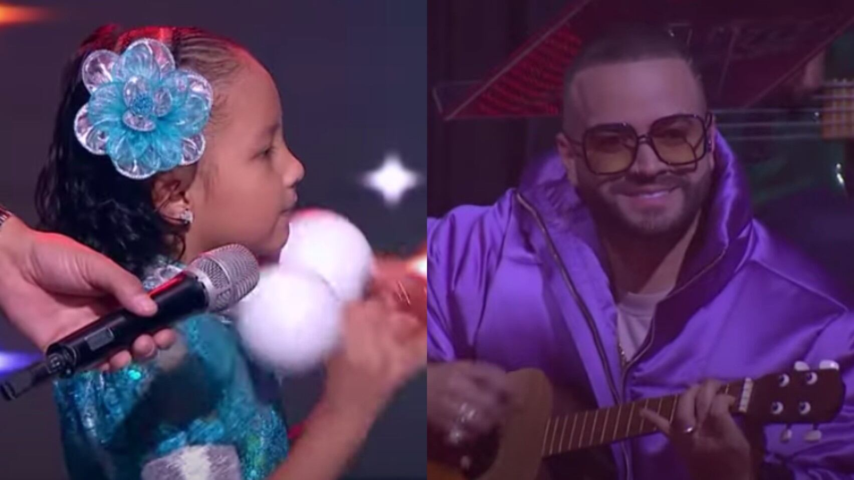 Nacho tocó joropo con Alisson en La Voz Kids