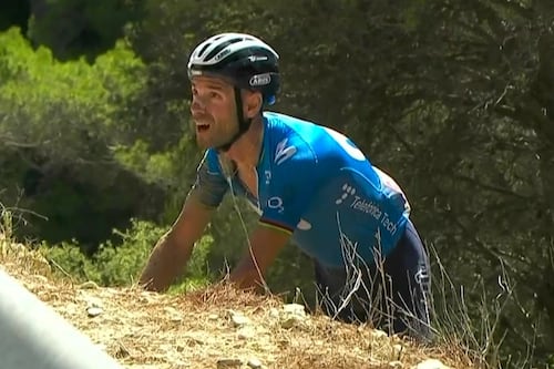 Alejandro Valverde fue operado tras su caída en la Vuelta a España
