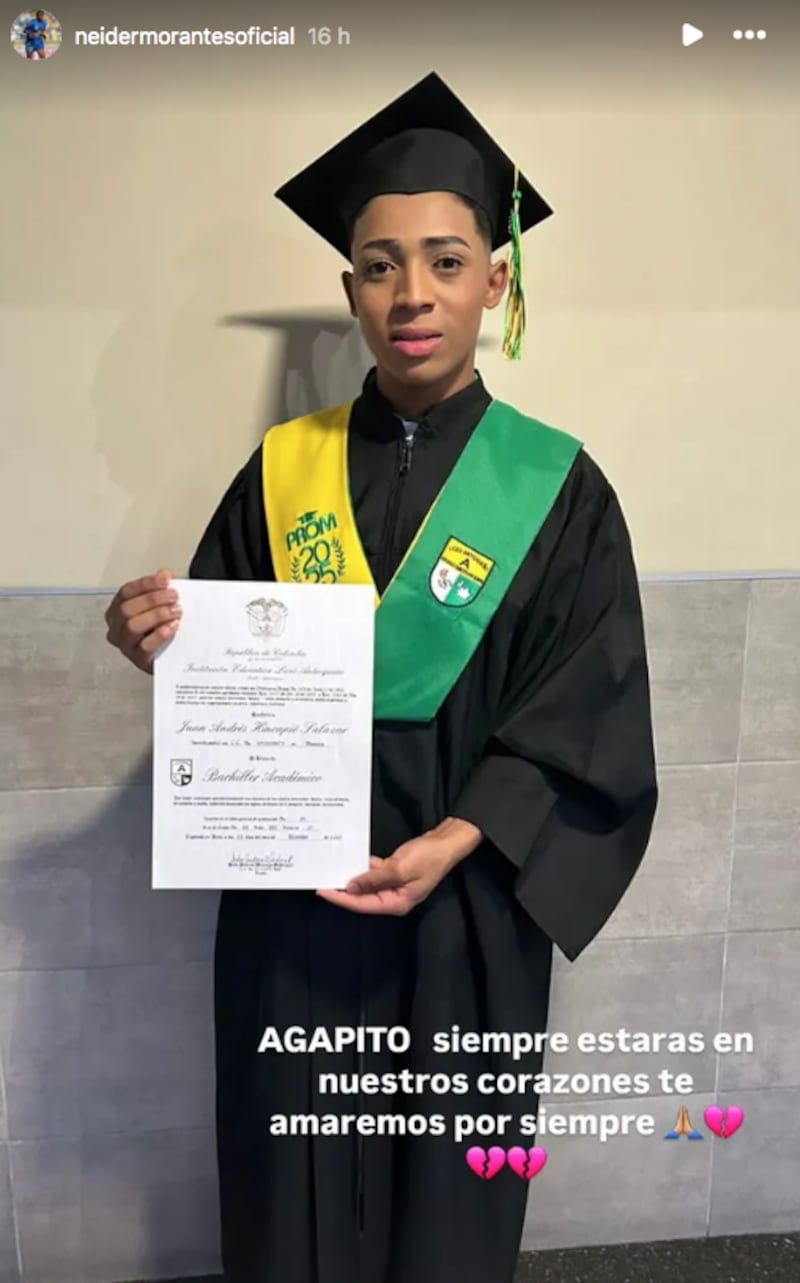 Mensaje de Neider Morantes para su sobrino, uno de los fallecidos en el accidente de Bello.