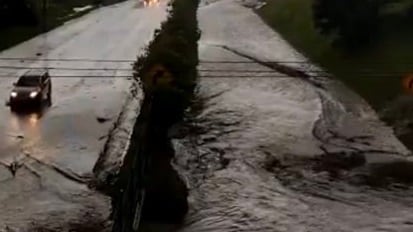 Inundaciones en Tocancipá tras las lluvias.