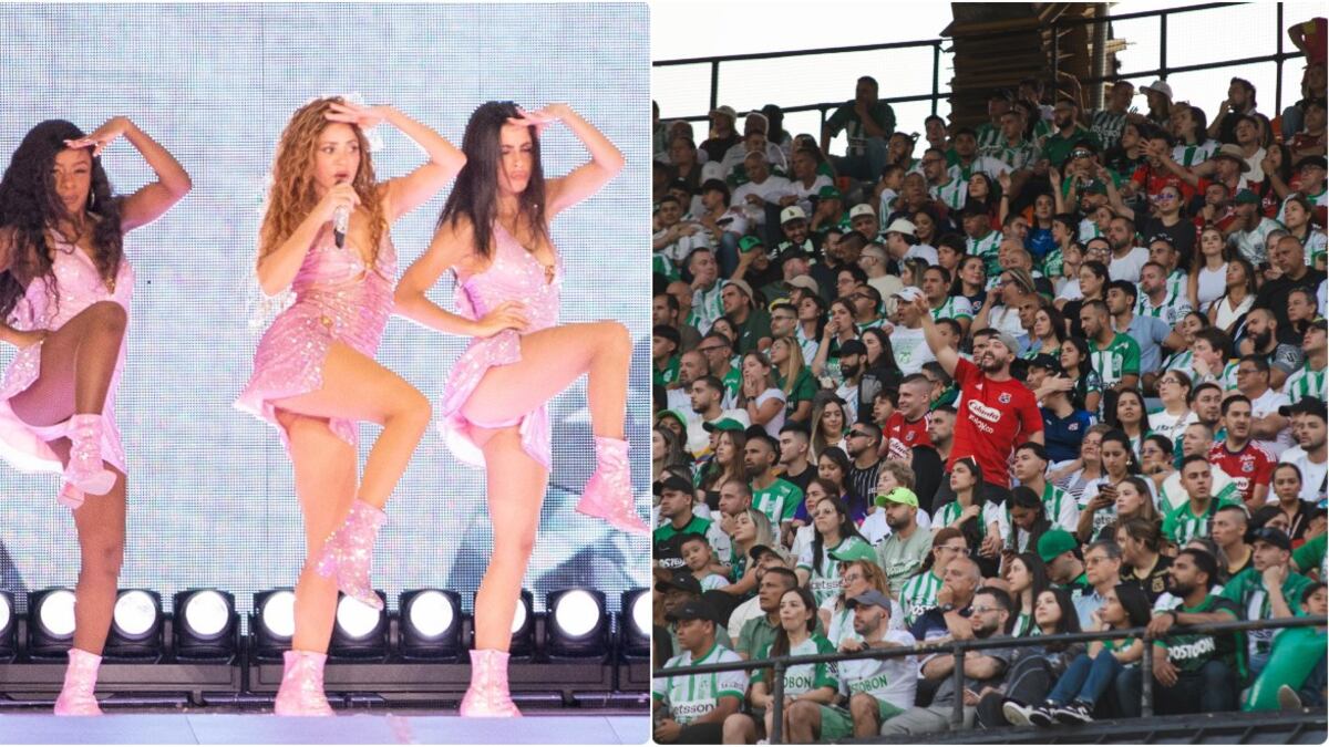 Nacional y Medellín: mala noticia para los equipos antioqueños luego del concierto de Shakira