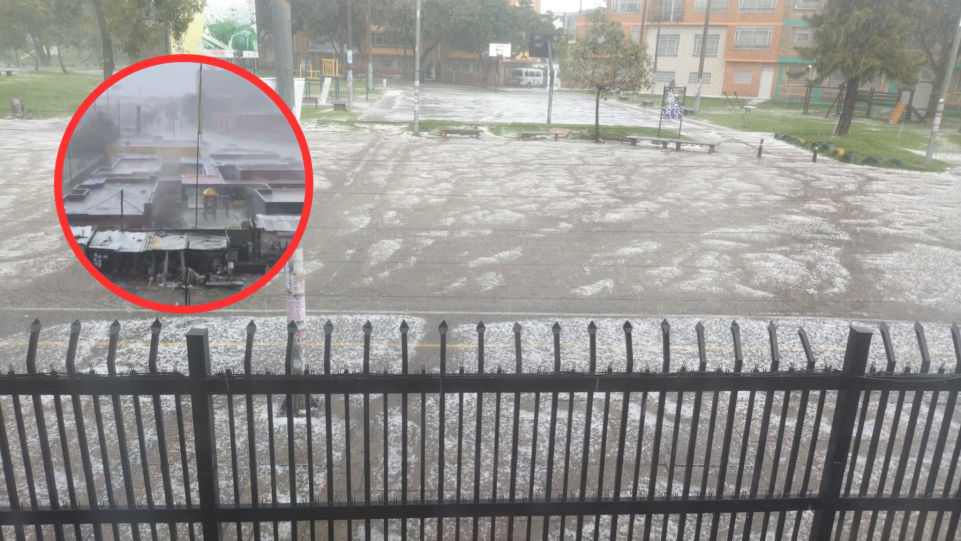Granizada en Bogotá hoy miércoles 22 de noviembre